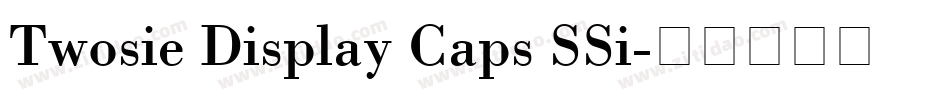 Twosie Display Caps SSi字体转换